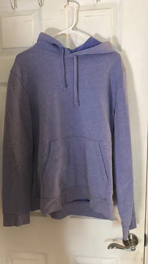 Plain purple hoodie thumbnail 1