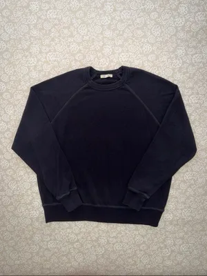 Leallo Women’s Charcoal Dune Solid Crewneck Black Size XS thumbnail 3