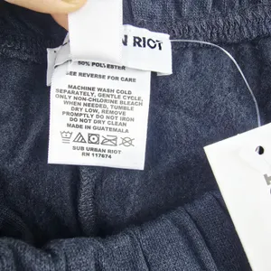 SUB URBAN RIOT NWT Black Jogger Sweatpants Striped Athleisure Size S‎ thumbnail 5