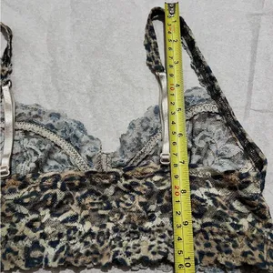 Hanky Panky Black and Brown Leopard Print Bralette Y2K :Box OW2: thumbnail 7