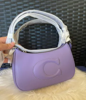 Coach TERI SHOULDER BAG ( CR099) SILVER/LIGHT VIOLET Purple Purse thumbnail 8
