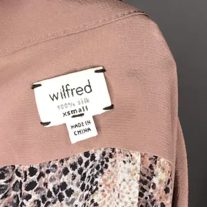 Wilfred Aritzia Silk High Low Reptile Print Top‎ thumbnail 6