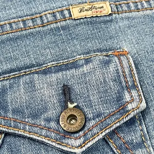 Y2K Levi Strauss Signature Womens Jeans 12 Bootcut Flap Pocket Stretch Indie thumbnail 6