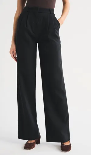 Abercrombie navy Trousers Wide-Leg thumbnail 1