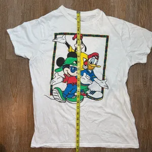 Disney Mickey Donald Goofy Retro 90s Style Graphic Tee White T-Shirt Size M thumbnail 5
