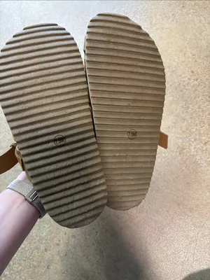 Women's Suede Woven Slide Sandals in Brown thumbnail 3