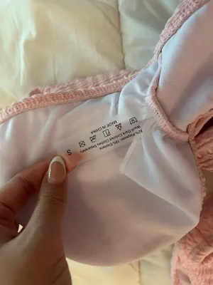 Shein Bikini Set Pink Strapless thumbnail 3
