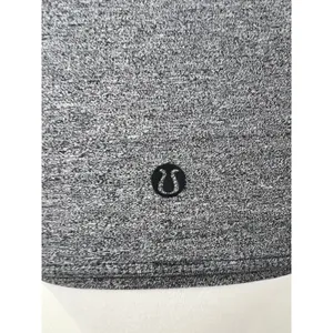 Lululemon Gray Long Sleeve Athletic Top Thumbholes V Neck Women's thumbnail 3