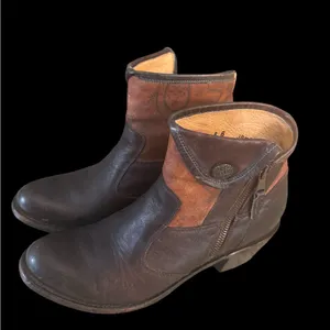 vintage JB Dillon sz 8 design Brown Leather Ankle Boots JBW1801 mexico thumbnail 7
