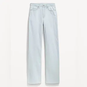 Old Navy New Extra High-Waisted Button-Fly Sky-Hi Straight Raw-Hem‎ Jeans for Women thumbnail 3