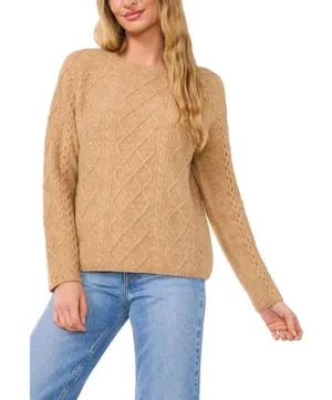 Vince Camuto Women Warm Cozy Pullover Crew Neck Cable‎ Sweater XL Relaxed Fit thumbnail 1