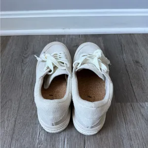 Reef Lay Day Lift Leather Boho Platform Casual Sneakers Beige Cream New Size 8.5 thumbnail 6