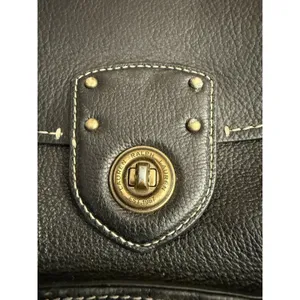 Lauren Ralph Lauren Rare Convertible Black Leather Shoulder Cross‎ Body Bag thumbnail 3
