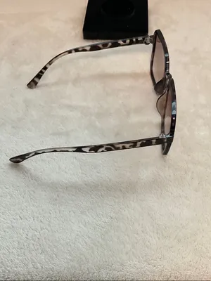 Women's Gray Tortoiseshell Square Sunglasses with Gray Gradient Lenses Brown thumbnail 2