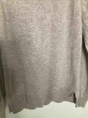 Magaschoni Scoopneck Sweater in Taupe Beige thumbnail 5