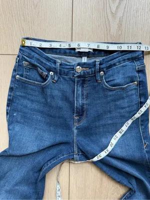 Good American Good Legs Chewed Hem Skinny Jeans Size 4/27 Style GLCH367T thumbnail 12