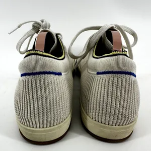 Rothy's The Lace-Up Sneakers Gum Terry Low Top Knit Round Toe Beige Neutral 7 thumbnail 5