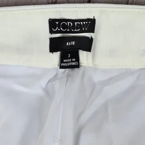 J. Crew Kate straight-leg pant in stretch linen blend White 2 BF407‎ NIB thumbnail 4