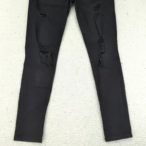 Joe's Jeans The Icon Mid Rise Skinny Ankle Black‎ Distressed Ripped Womens 29 thumbnail 4