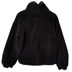Lululemon Cinchable Fleece Zip Up Full Zip Jacket Black Women’s Size 6 thumbnail 7