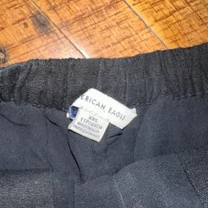 American Eagle linen blend black XXS sailor shorts thumbnail 2