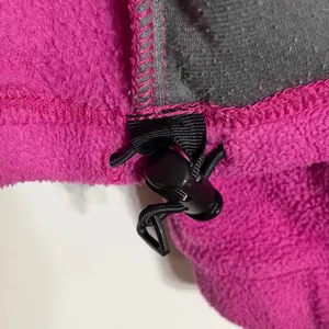 Columbia Womens XL Fleece Jacket Full Zip Colorblock Pink Grey Outdoor Layer thumbnail 9