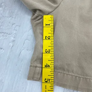 Khakis Tan Flat Front Mid Rise Chino Work School Basic Classic Plain Shorts 4 thumbnail 9