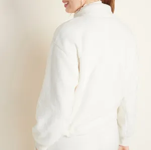 Old navy Cozy Faux-Fur Half-Zip Cinch-Hem Sweatshirt thumbnail 5