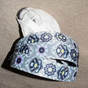 Vera Bradley Lanyard Plaza Tile Grey Blue Pink Floral Geometric 27701-X40 NWT thumbnail 1