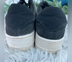 Nike Womens Air Force 1 Sage Night Black Suede Chunky Platform Sneakers thumbnail 9