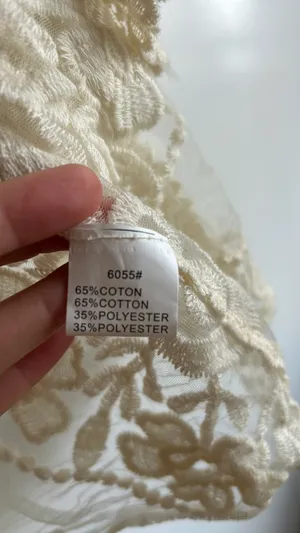 Lace Shawl Tan Size M thumbnail 5
