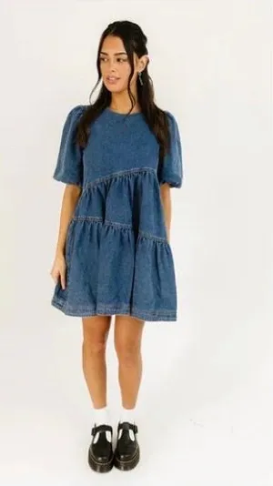 Zoco denim mini dress Blue thumbnail 1