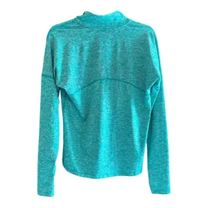 Nike Womens Teal Quarter-Zip Long Sleeve Athletic Pullover Sweatshirt Active thumbnail 2