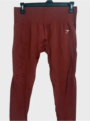 Gymshark Women’s Burgundy Training Leggings thumbnail 2
