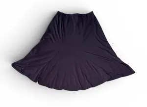 Wrapper Flared Stretch Pull-On A-Line Career Classic MIDI Skirt Black Size Med thumbnail 1