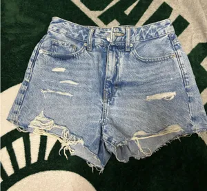 Forever 21 Retro High-Rise Denim Shorts thumbnail 1