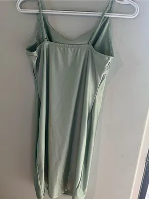 iris Mint Slip Mini Dress with Adjustable Spaghetti Straps thumbnail 4