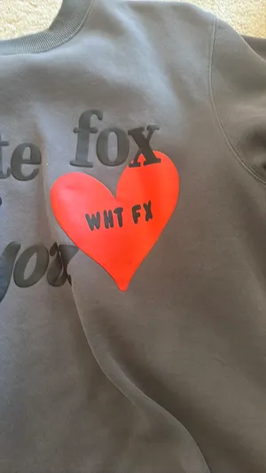 White fox hoodie thumbnail 5