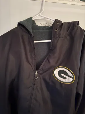 National Football League Team Apparel Vintage Green Bay packers bomber jack thumbnail 2