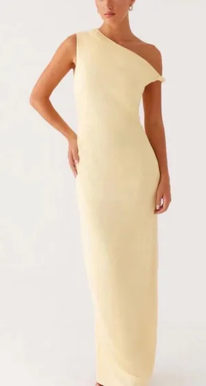 Peppermayo linen yellow dress thumbnail 1