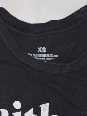 Faith Tshirt Black Size XS thumbnail 3