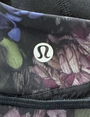 Lululemon Break Free Bra Nulux Frozen Flourish Multi / Black Size 6 thumbnail 4