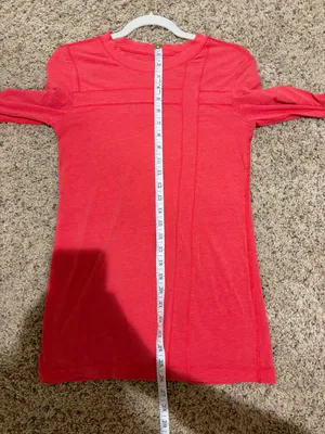 Lululemon Promenade Long Sleeve Athletic Active Top Shirt Red Asymmetric thumbnail 11