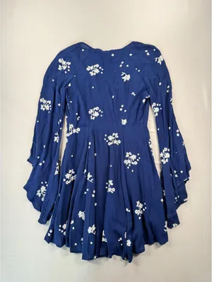 Free People | 0 | Jasmine Embroidered Mini Dress Bell Sleeve thumbnail 5