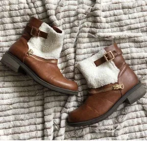Olivia Miller “Beekman” Sherpa Front Booties thumbnail 1