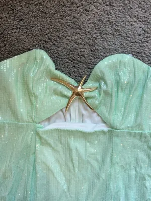 Mint Ombre Strapless Sequin Bodycon Dress Green thumbnail 3