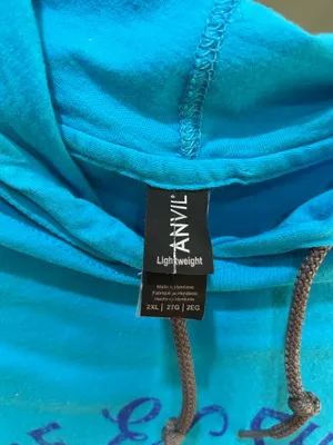 Anvil Women’s Turquoise Hoodie Size 2XL thumbnail 4