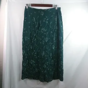 Norton McNaughton 14 Forest Green Floral Victorian Tapestry Skirt Plus thumbnail 7