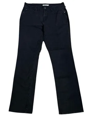 Levis 505 Straight Leg Jeans Mid Rise Black Size 29 8 thumbnail 1