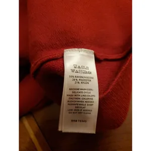 TAHARI Pure Luxe Sweater Red Mock Neck XL thumbnail 10
